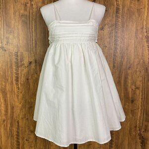 For Love Bell NWT White Bow Back Mini Dress Adjustable Straps Size Medium